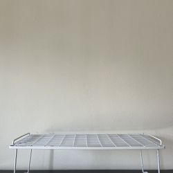 Mainstays White Wire Folding Shelf Rack Organizer