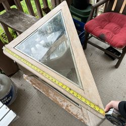 Triangle Coffee Table(s)  Beveled Glass Top