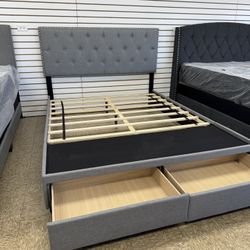 Queen Size Bed Frame With Two Storage Brand New $250 Only 
