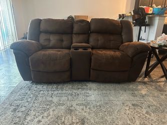 Brown Pleather Couches