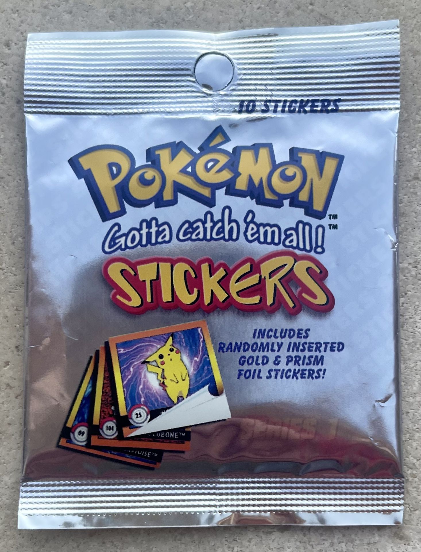Pokemon Gotta Catch 'em All! Series 1 Stickers (1999)