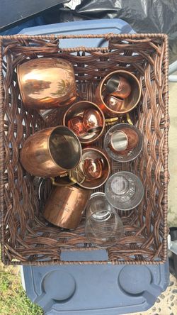 Copper shaker and cups