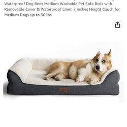 Bedsure Orthopedic Memory Foam Dog Bed for Medium Dogs