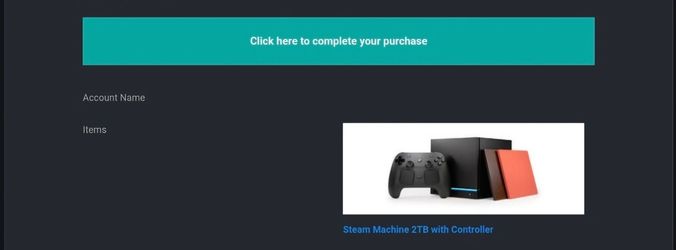 Steam machine reservation 2TB with controller