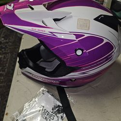 New Pink/white Medium O'neal 5 Series Motocross Helmet