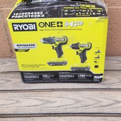 ryobi 18v brushless 2 combo kit 