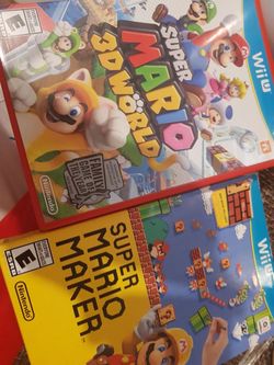 super mario 3d world and mario maker