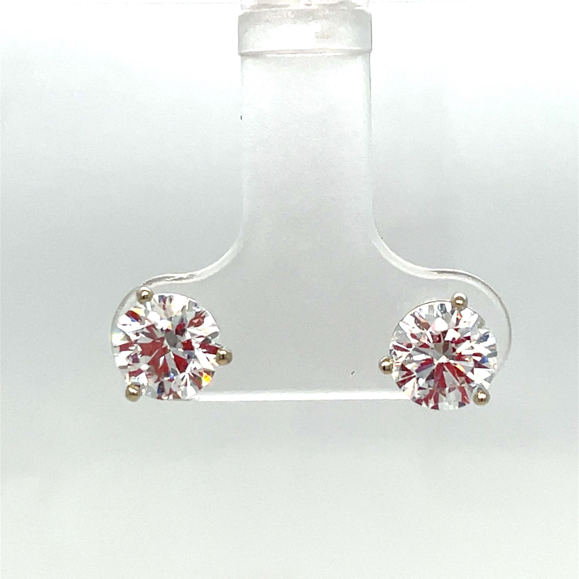 14Kt White Gold Lab Diamond Earrings 1.36g 2CTW F/G VS I-1281