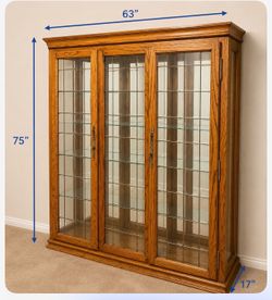 Display case-lighted w locks $300 p/up upland