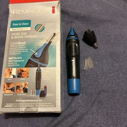 Remington Nose, Ear & Detail Trimmer with CLEANBoost Technology for Easy Washing, Eyebrow Trimming Comb Attachment, Black