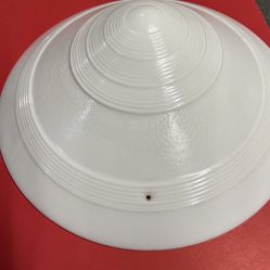 Art Deco Milk Glass Ceiling Shade