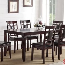 7 Pc Dining Table Set 