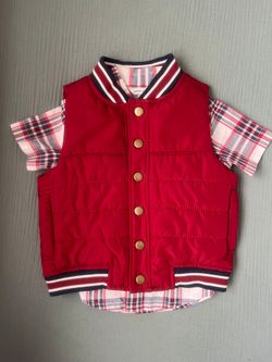 Janie and Jack Baby Boy Vest and Shirt Set