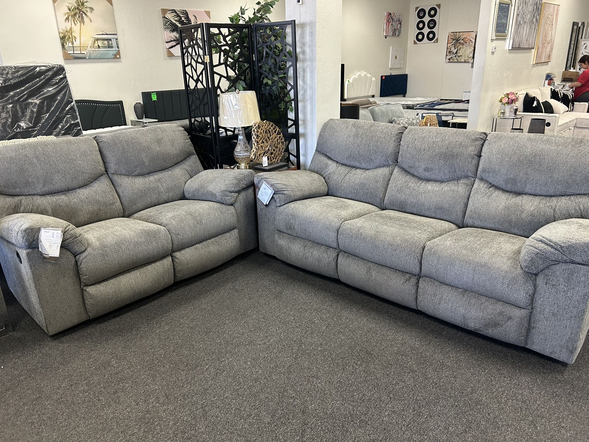 Ashley Reclining Sofa Set