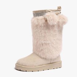 New In Box!!  Carlkarida Women’s (Size 9.5) Mid Calf Fur Lined Comfortable Winter Boots $25 (#497)