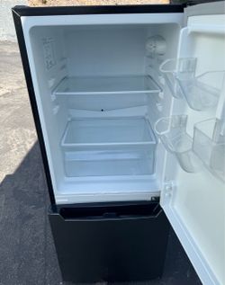 Mini fridge taller 2 door refrigerator stainless steel (free local delivery)