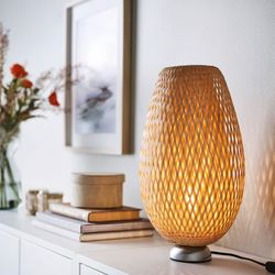 IKEA BÖJA Table lamp, bamboo/handmade x 7 lamps