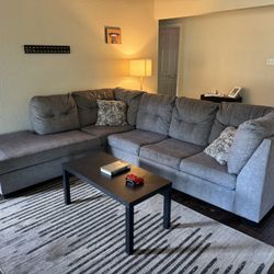 Grey Sleeper Sectional