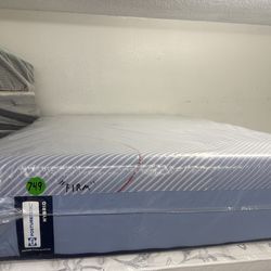 FULL SIZE SEALY POSTUREPEDIC PLUS HYBRID “FIRM” MATTRESS & BOX SPRING BED SET