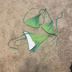 2 Piece Green Bikini 