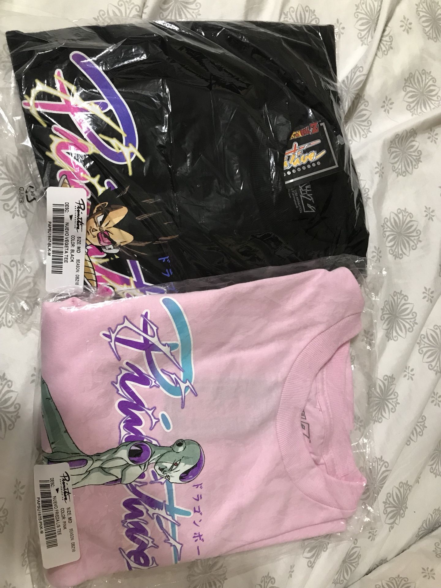 Primitive Skate x Dragon Ball Z Frieza Long sleeve and SD Vegita T-shirt