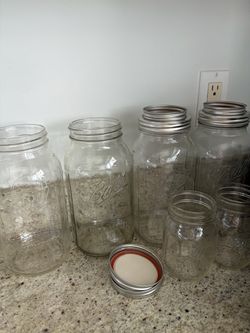 Mixed Glass Jars Ball with Lids