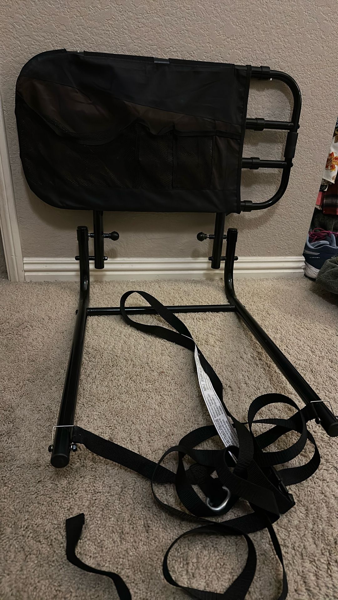 (D) Bed Rail w/ 6 Mesh Pockets - Commercial Strength