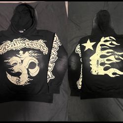 Hellstar Black And White Hoodie