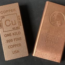 2 Kilos Copper Bars 