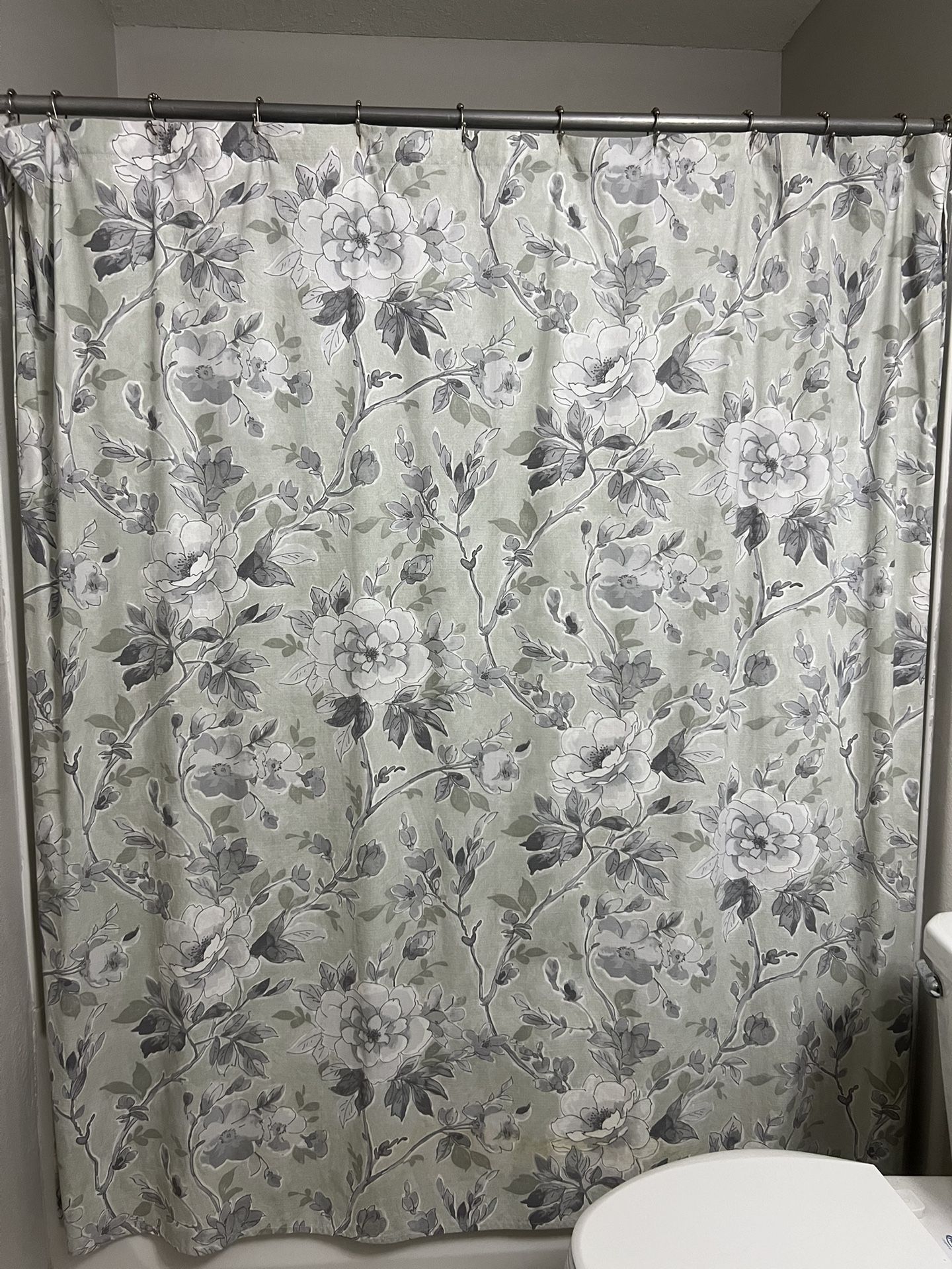 Shower Curtains, Liner And Hooks