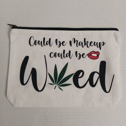 Canvas Make Up Bag 7" x 10"