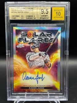 2024 Topps chrome cosmic Aaron Judge auto solar flares