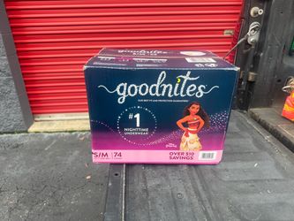 (Brand new) Goodnites Nighttime Underwear S/M 74 Count
