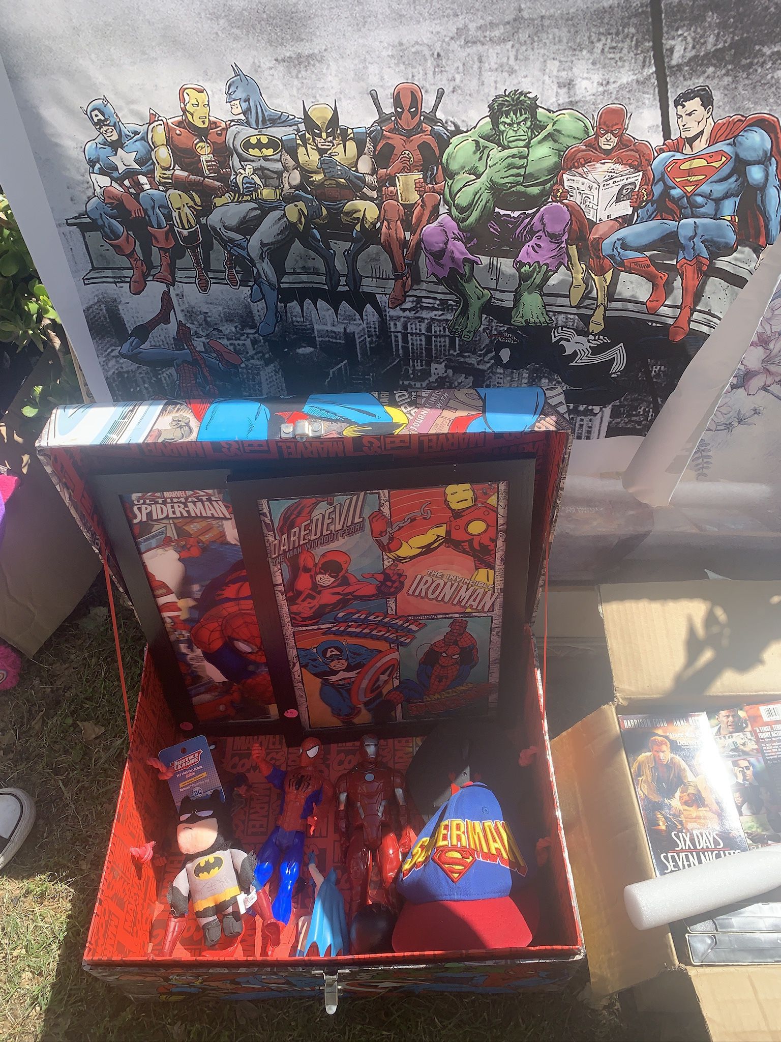 Marvel Toy Box, Picture Frames, Games, Spider-Man Hat, Action, Figures