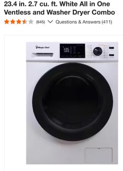 Washer dryer combo PINK
