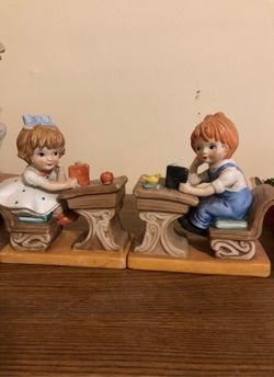 Vintage set boy & girl school home schooling it?