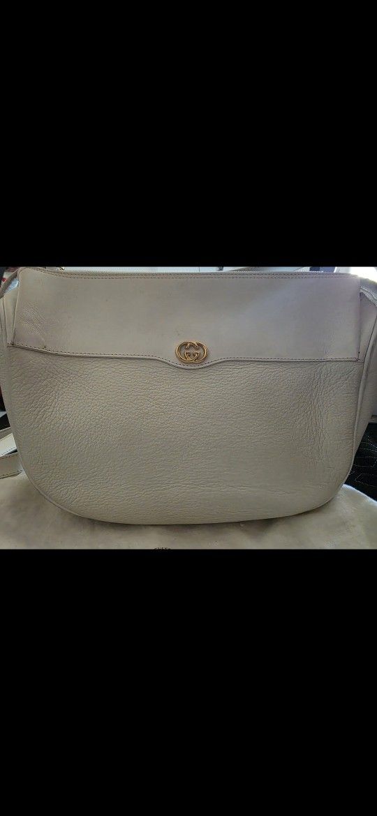 off-white leather Shoulder Bag