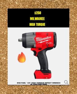 MILWAUKEE HIGH TORQUE IMPACT WRENCH DRIVER
