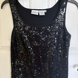 Sequined Front Tank Size m