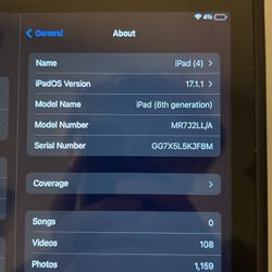 iPad (6th Generation) 128gb 