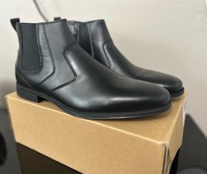 Holy Dove Men's Chelsea Boots - Genuine Black Leather - Size 13 - New