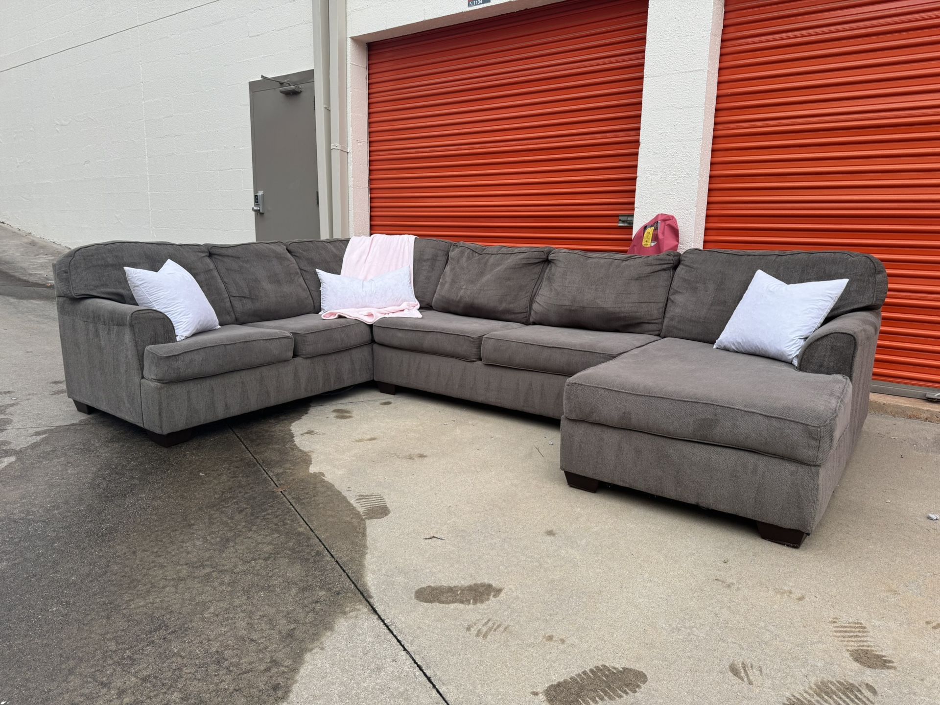 Grey Ashley Furniture U-Shaped Sectional