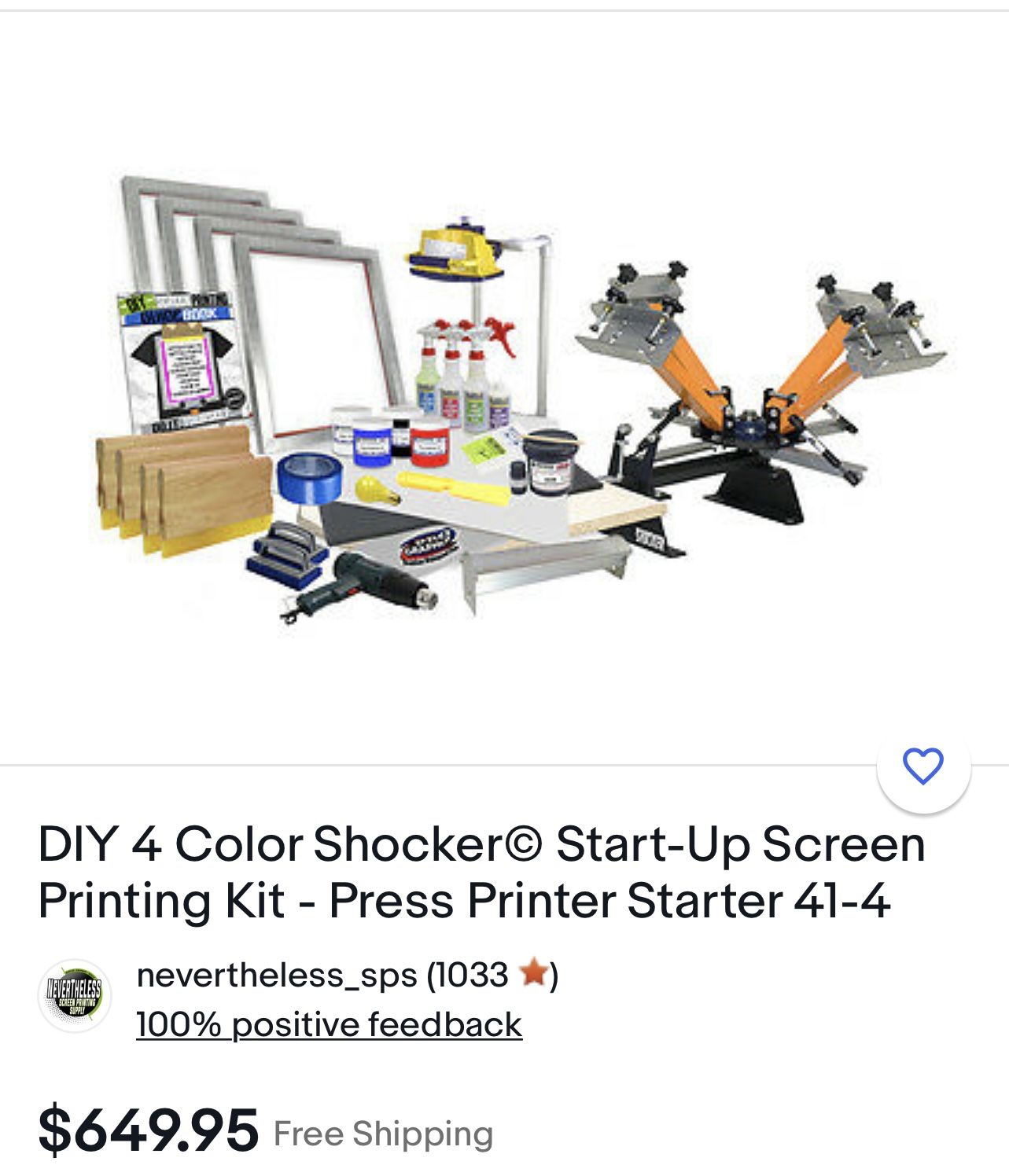 Screen printing kit