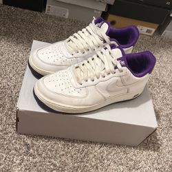 Air Force 1s White Voltage Purple 