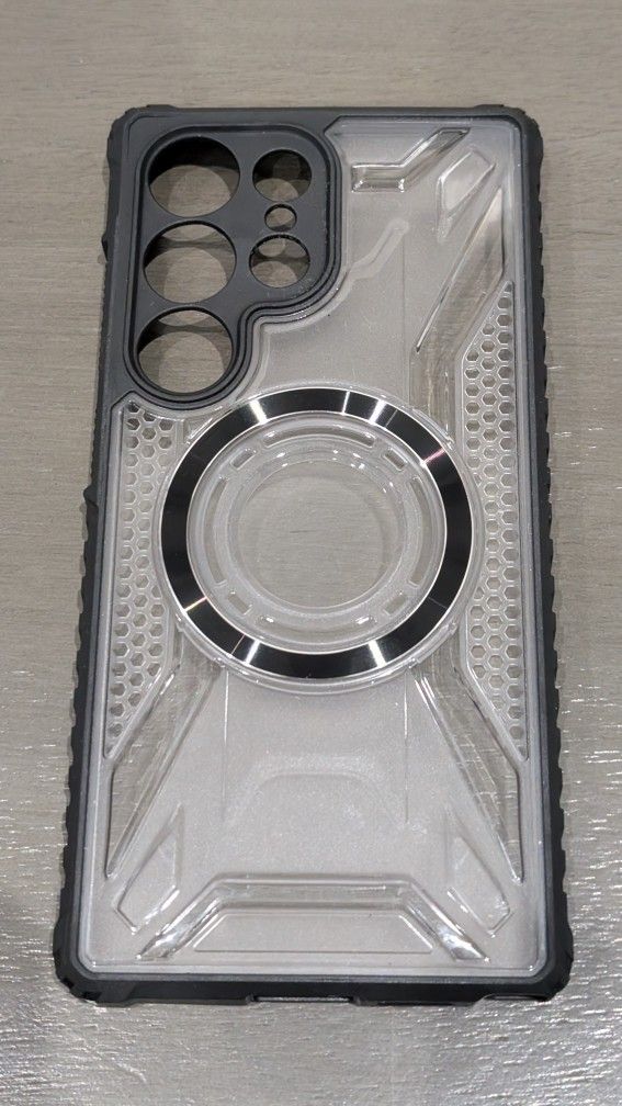 Samsung Galaxy S25 Ultra 6.9 Inch Clear Magsafe Black Case