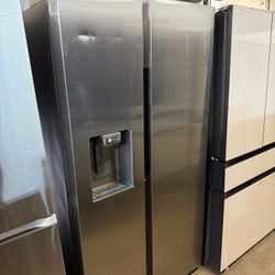 ❄️ NEW Samsung - 22 cu. ft. Side-by-Side Counter Depth Smart Refrigerator with All-Around Cooling