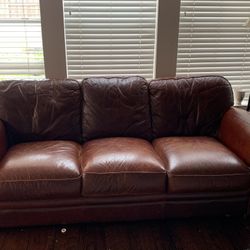 Top Grain Leather Couch