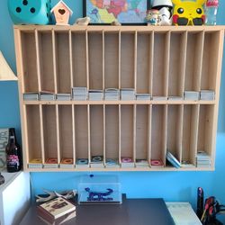 Wood Card Shelf Organizer Hand Made