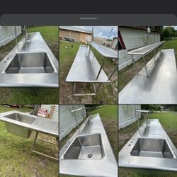 Stainless Steel Comercial Sink 12ft X30 