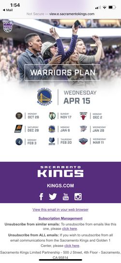 Kings tickets